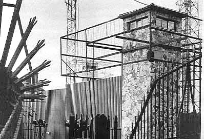 British Army barracks at Bishops Gate, Londonderry.