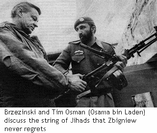 Zbigniew Brzezinski and Osama Bin Ladin aka Tim Osman