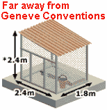 Far away from 
 Geneve Conventions